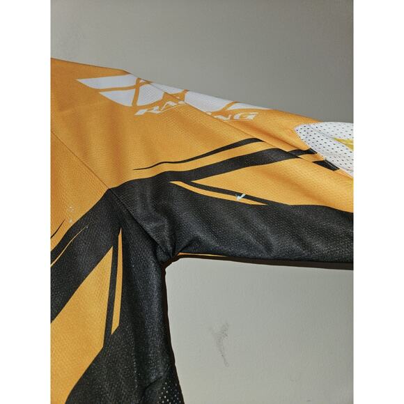 Fly Racing Motocross Jersey Yellow Black Youth Size Large - Picture 5 of 10